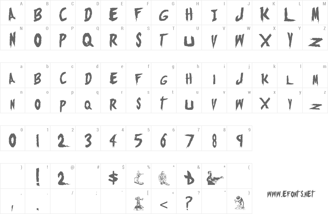 Font Monsters Attack! preview